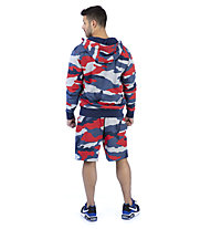 Nike Sportswear Club French Terry Camo - Trainingshose kurz - Herren, Blue/Red/Grey