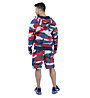 Nike Sportswear Club Full-Zip French Terry Hoodie - felpa con cappuccio - uomo, Blue/Red/Grey