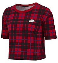 Nike Sportswear Women's Cropped - T-Shirt - Damen, Red