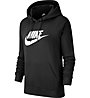 Nike Sportswear Essential Fleece Hoodie - felpa con cappuccio - donna, Black