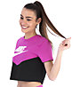 Nike Sportswear Heritage Women's Short-Sleeve Top - T-Shirt - Damen, Pink/Black