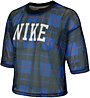 Nike Sportswear NSW Mesh - T-shirt - donna, Blue/Black