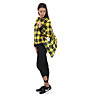 Nike Sportswear Printed Fleece Crew - felpa - donna, Black/Yellow
