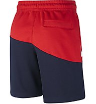 Nike Sportswear Swoosh French Terry Shorts - pantaloni corti fitness - uomo, Blue/Red