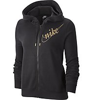 Nike Sportswear Full-Zip Fleece Hoodie - felpa con cappuccio - donna, Black