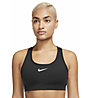 Nike Swoosh W - reggiseno sportivo medio sostegno - donna, Black