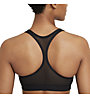 Nike Swoosh W's Logo Medium-Support - reggiseno sportivo a sostegno medio - donna, Black/White