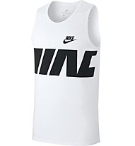 Nike Tank Sportswear - canotta fitness - uomo, White/Black