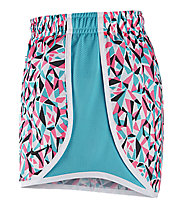Nike Tempo Allover Print pantaloncini running ragazza, White/Blue/Black/Pink