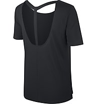Nike Dri-FIT Women's Short-Sleeve Training Top - T-Shirt - Damen, Black