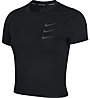 Nike Rd Top Crop - ärmelloses Laufshirt - Damen, Black