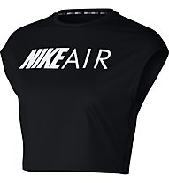 Nike Air Running Crop - maglia running - donna, Black