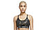 Nike W Np Df Indy Strpy Sparkle - reggiseno sportivo basso sostegno - donna, Black/Gold