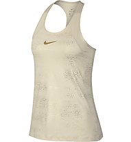 Nike Pro Dots - top fitness - donna, Light Yellow