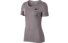 Nike Pro Top All Over Mesh - T-shirt fitness - donna, Grey