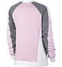 Nike Sportswear Fleece Crew - Sweatshirt - Damen, Grey/Pink