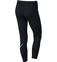 Nike Leggings Club Crop Logo - pantaloni fitness - donna, Black