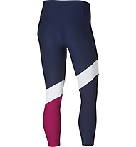 Nike W Training Crops 3/4 - pantaloni fitness - donna, Blue/Pink
