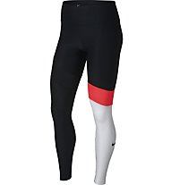 Nike W Training Tights - pantaloni fitness - donna, Black/White