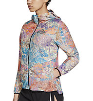 Nike Windrunner Trail Running - giacca running - donna, Light Blue/Orange/Violet