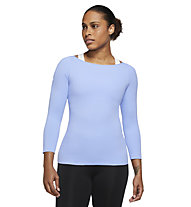 Nike Yoga Luxe Long-Sleeve - Langarmshirt - Damen , Blue