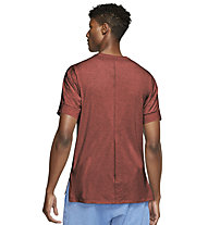Nike Yoga Men's Short-Sleeve - T- Shirt - Herren , Dark Red 