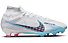 Nike Zoom Mercurial Superfly 9 Elite FG - scarpe da calcio per terreni compatti - uomo, White/Blue