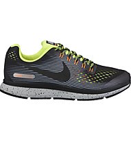 Nike Zoom Pegasus 34 Shield (GS) - scarpe running neutre - ragazzo, Grey/Lime
