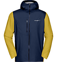 Norrona Bitihorn dri1 - giacca hardshell con cappuccio - uomo, Blue/Yellow