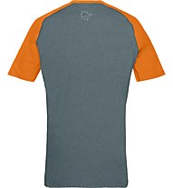 Norrona Equaliser Lightweight - T-shirt - uomo, Green/Orange