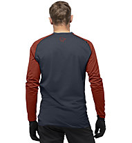 Norrona Fjørå Equaliser Lightweight - maglia a maniche lunghe - uomo, Blue/Red