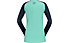 Norrona Fjørå Equaliser Lightweight - maglia a maniche lunghe - donna, Green/Blue