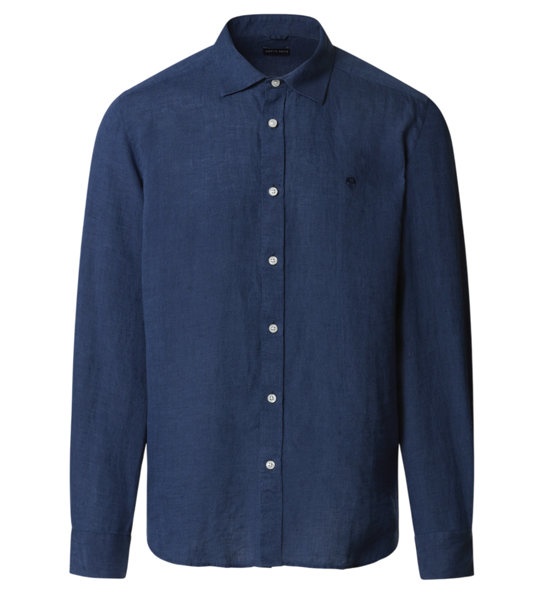 Uomo Camicia retrò Nave Stampa Camicie a Maniche Lunghe Moda 3D Barche d'Epoca Stampato T Shirt Top Camicetta con Risvolto Slim Fit Button Down