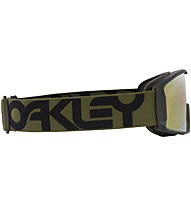 Oakley Line Miner L - maschera da sci, Green/Black