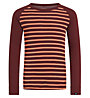 Odlo Active Warm Eco Stripes - maglietta tecnica manica lunga - bambini, Dark Red/Orange