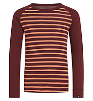 Odlo Active Warm Eco Stripes - Funktionsshirt - Kinder, Dark Red/Orange