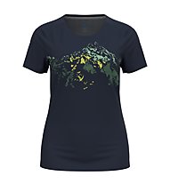 Odlo S/S Crew Neck F-Dry PR - T-Shirt - Damen , Dark Blue/Green