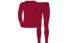 Odlo Set Shirt l/s Pants WARM - Sportunterwäsche-Komplet, Red/Black