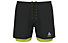 Odlo  Zeroweight 5 Inch 2 in 1 - pantaloni corti running - uomo, Black/Yellow