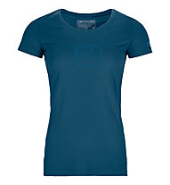 Ortovox 150 Cool Leaves - T-shirt - donna, Dark Blue