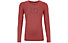 Ortovox 185 Merino Pixel Logo LS - Langarmshirt - Damen, Red