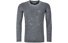Ortovox 185 Merino Tangram Logo Ls M - maglietta tecnica a maniche lunghe - uomo, Grey