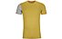 Ortovox 185 Rock'n Wool - Funktionsshirt - Herren, Yellow/Grey