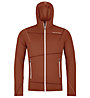 Ortovox Fleece Light Hoody M - felpa in pile - uomo, Dark Orange