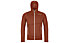 Ortovox Fleece Light Hoody M - felpa in pile - uomo, Dark Orange