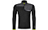 Ortovox Fleece Light Zip M - felpa in pile - uomo, Black/Grey/Yellow