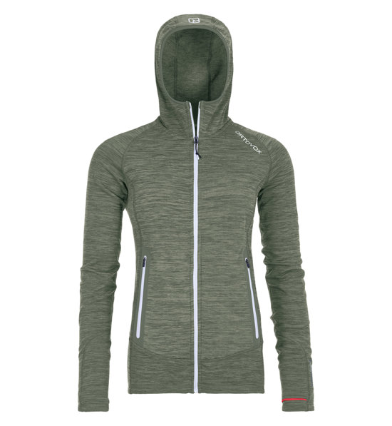 Ortovox Merino Fleece Light Melange Fleecejacke mit Kapuze