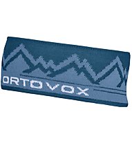 Ortovox Peak - fascia paraorechie, Blue/Light Blue/White
