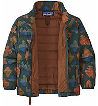 Patagonia Down Sweater Jr - giacca in piuma - bambino, Dark Green/Dark Orange
