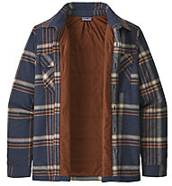 Patagonia Insulated Midweight Fjord Flannel - giacca tempo libero  - uomo, Dark Blue/Red